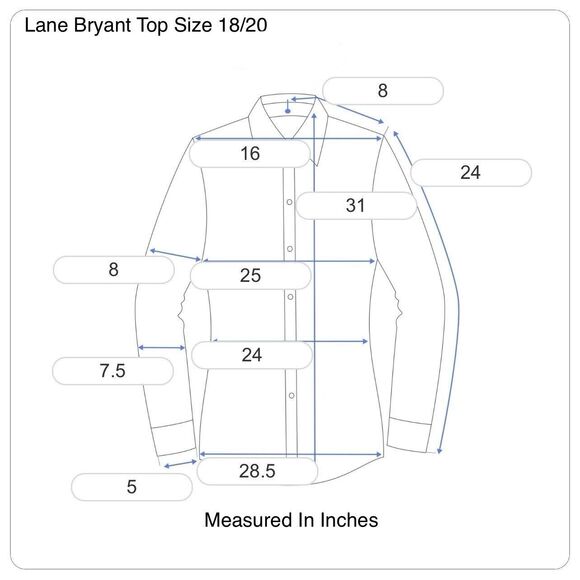 Lane Bryant Women's Top See Thru Chiffon Zigzag Long Sleeve Size XXL 2XL 18/20 - Picture 8 of 8